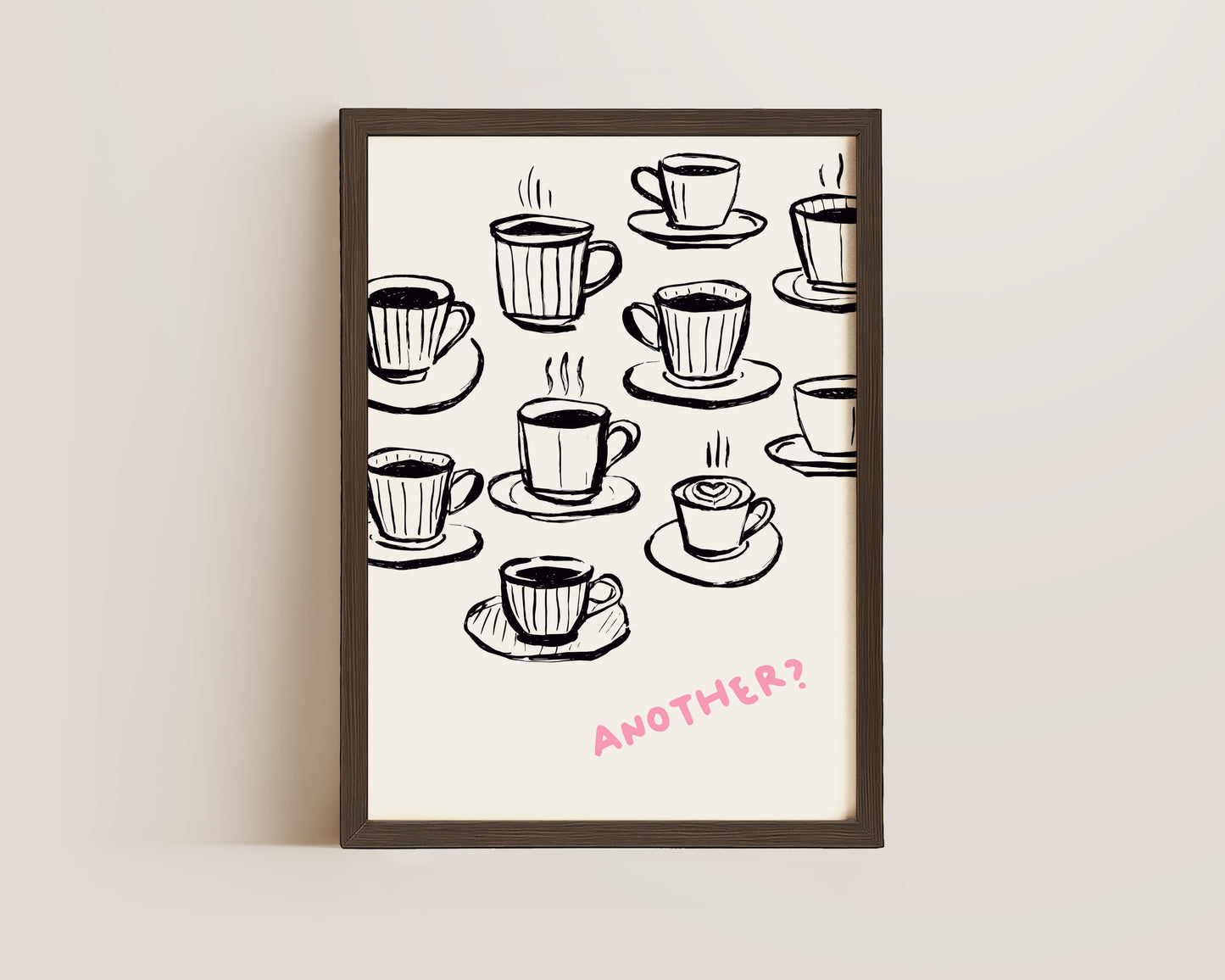 Another Coffee In Pink Print