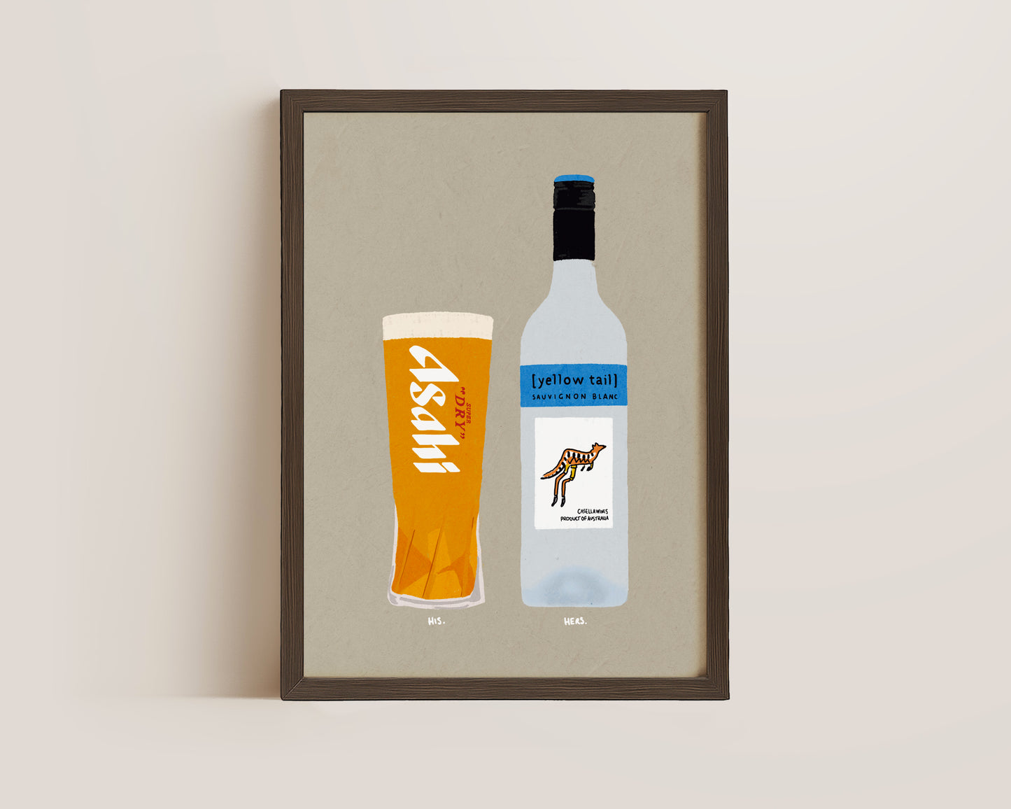 Asahi & Yellowtail Print