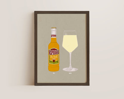 Desperados & White Wine Print