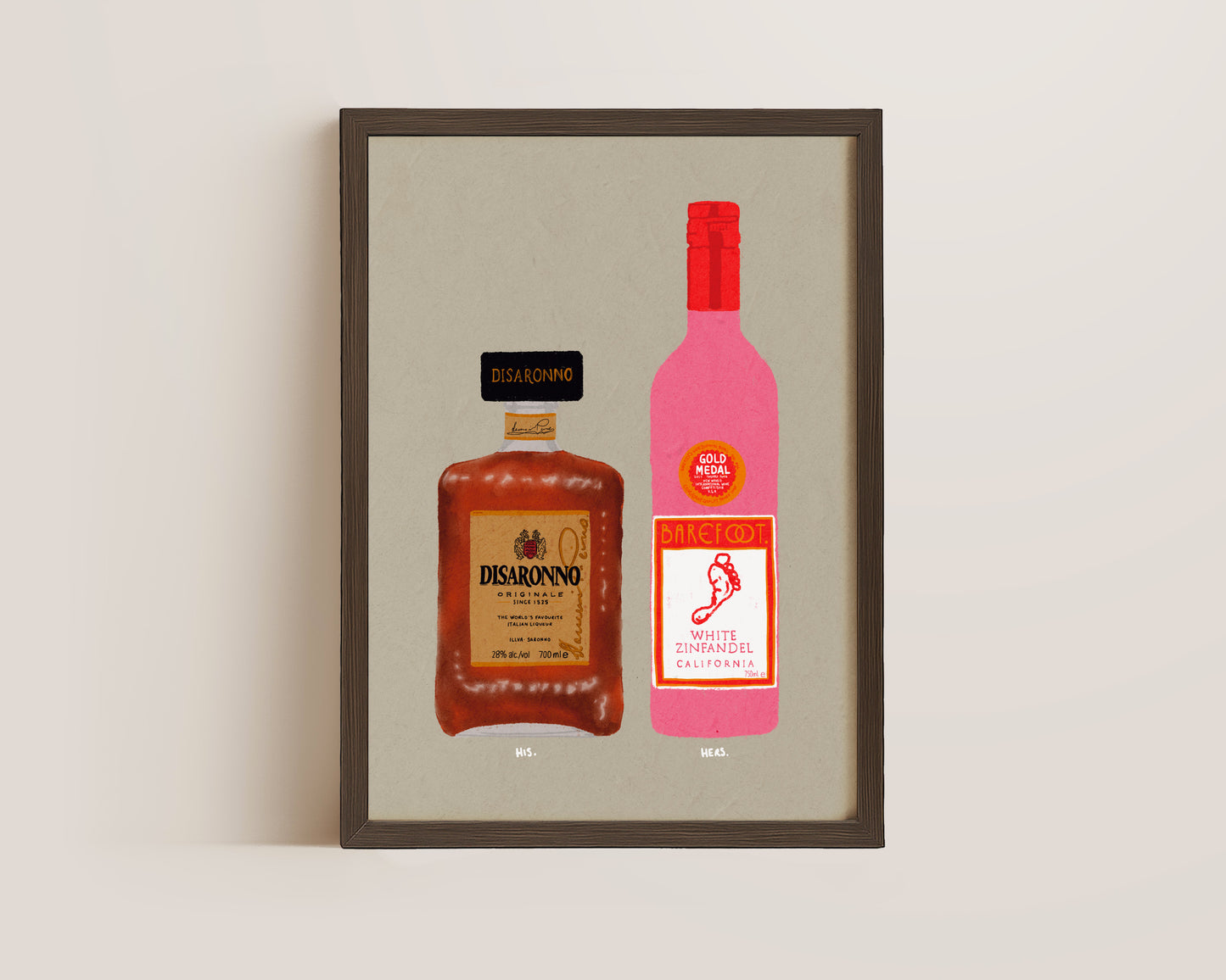 Disaronno & White Zinfandel Print