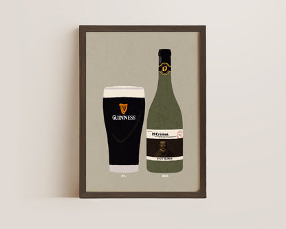 Guinness & 19 Crimes Print