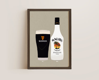 Guinness & Malibu Print