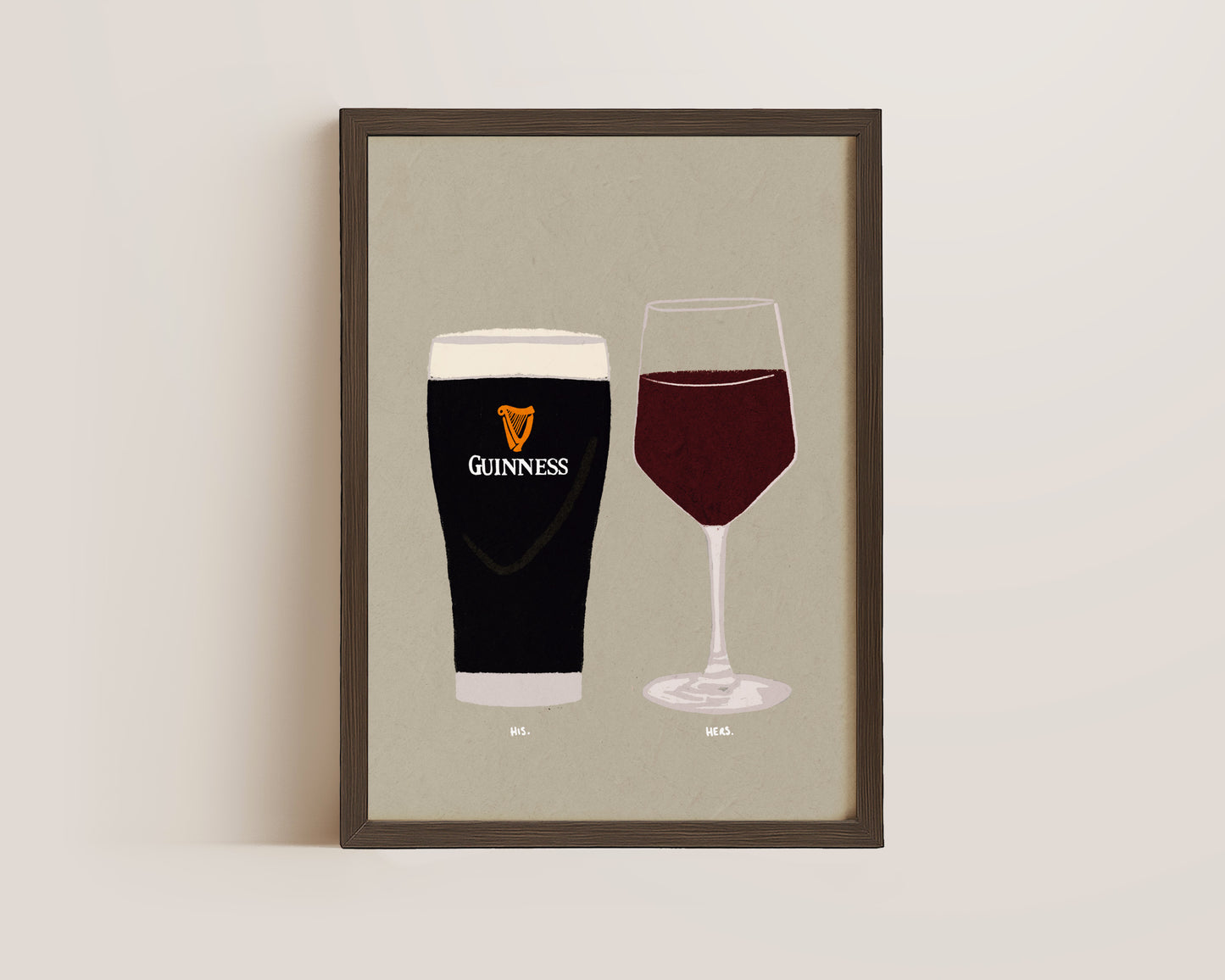 Guinness & Red Wine Print