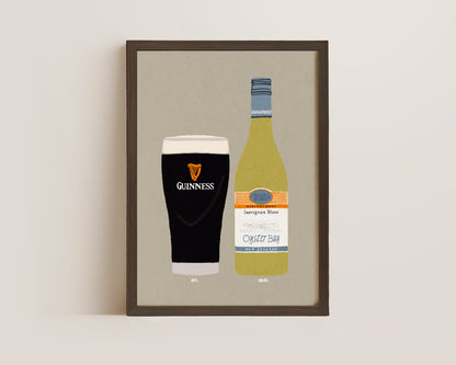 Guinness & Oyster Bay Print