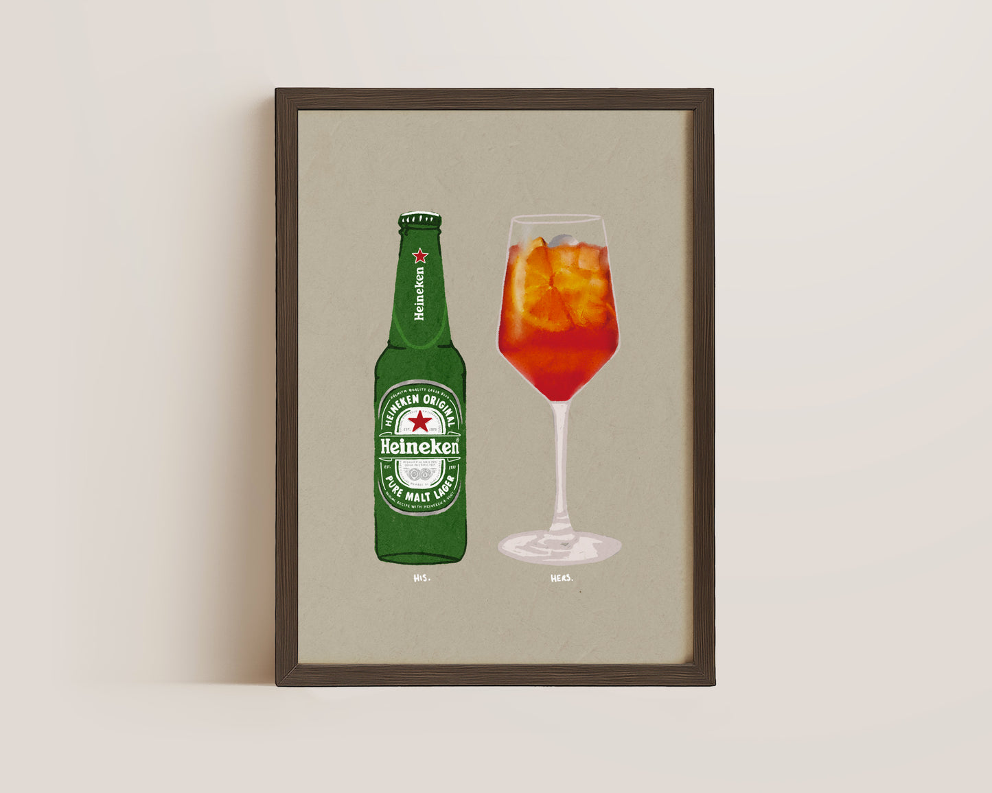 Heineken & Aperol Spritz Print