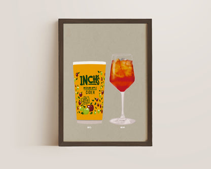 Inch's & Aperol Spritz Print
