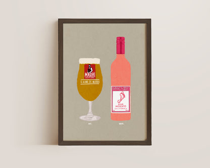 Madri & Pink Moscato Print