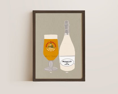 Moretti & Prosecco Print