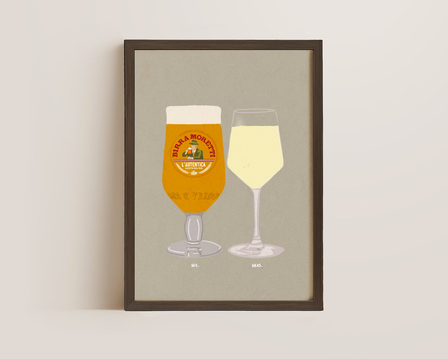 Moretti & White Wine Print