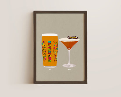 Neck Oil & Pornstar Martini Print