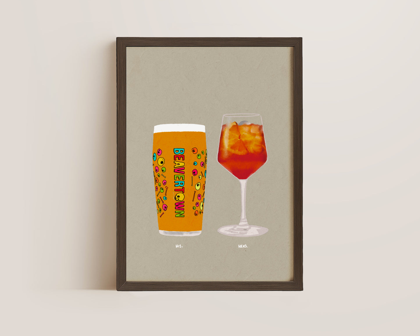 Neck Oil & Aperol Print