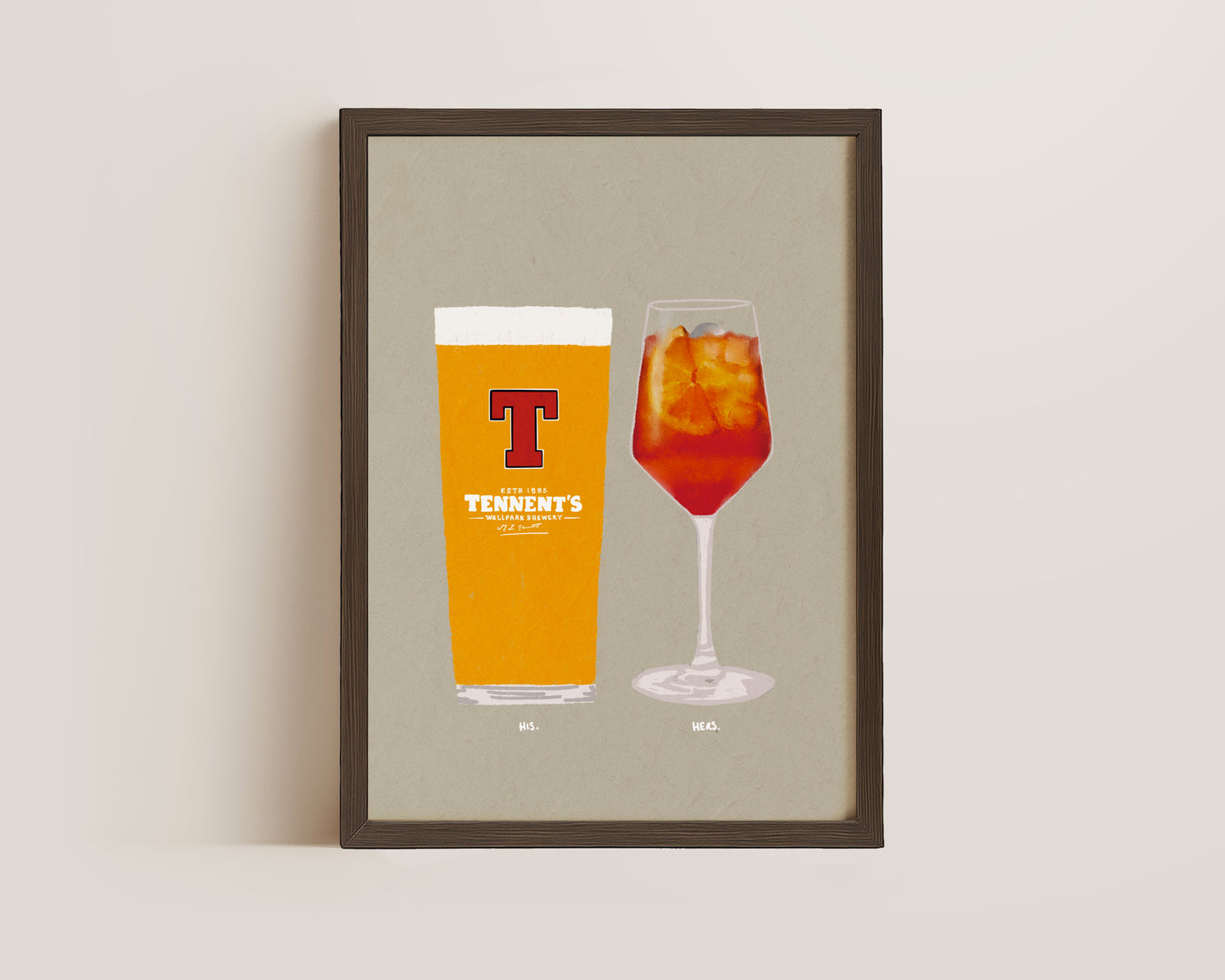 Tennents & Aperol Spritz Print