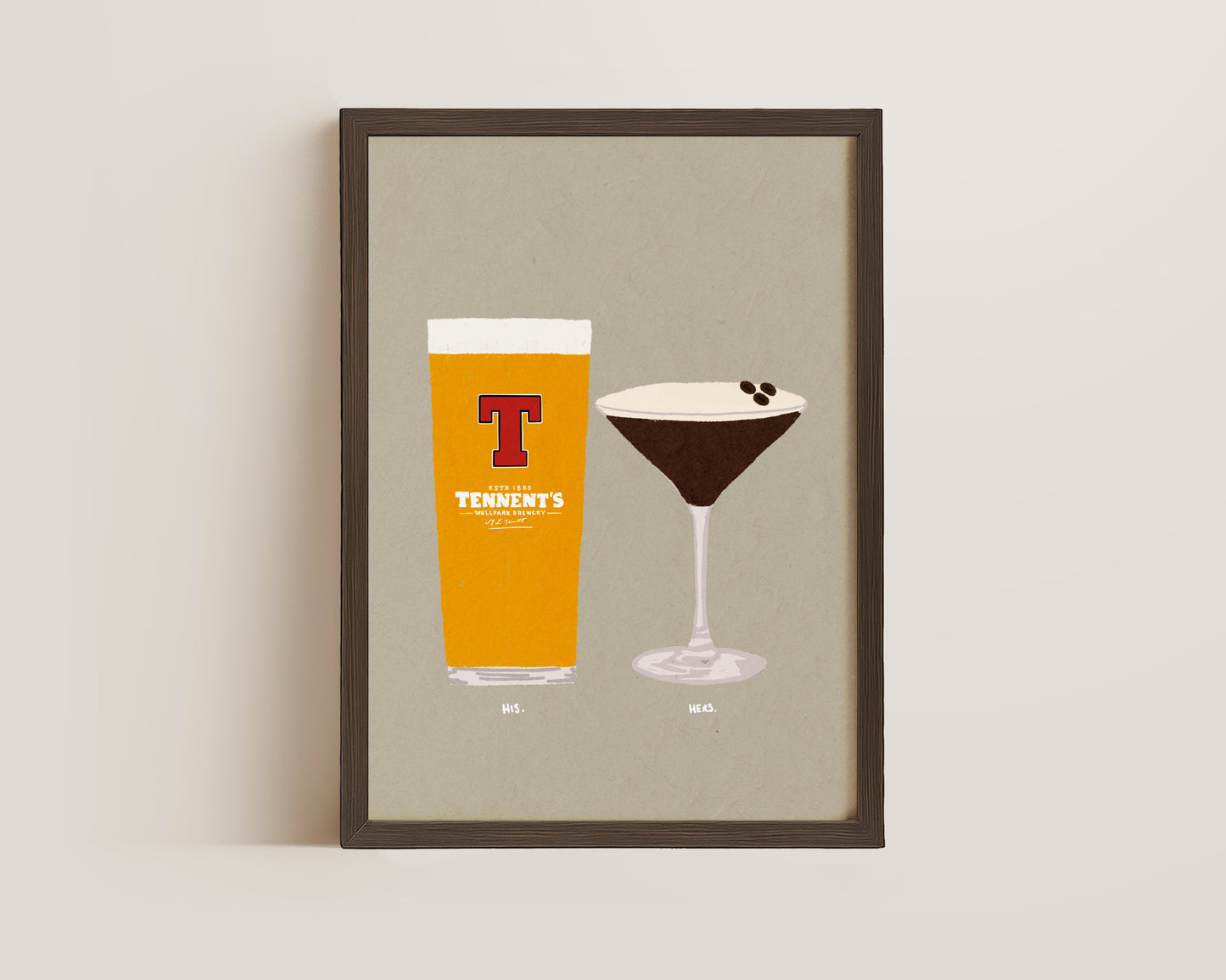 Tennents & Espresso Martini Print