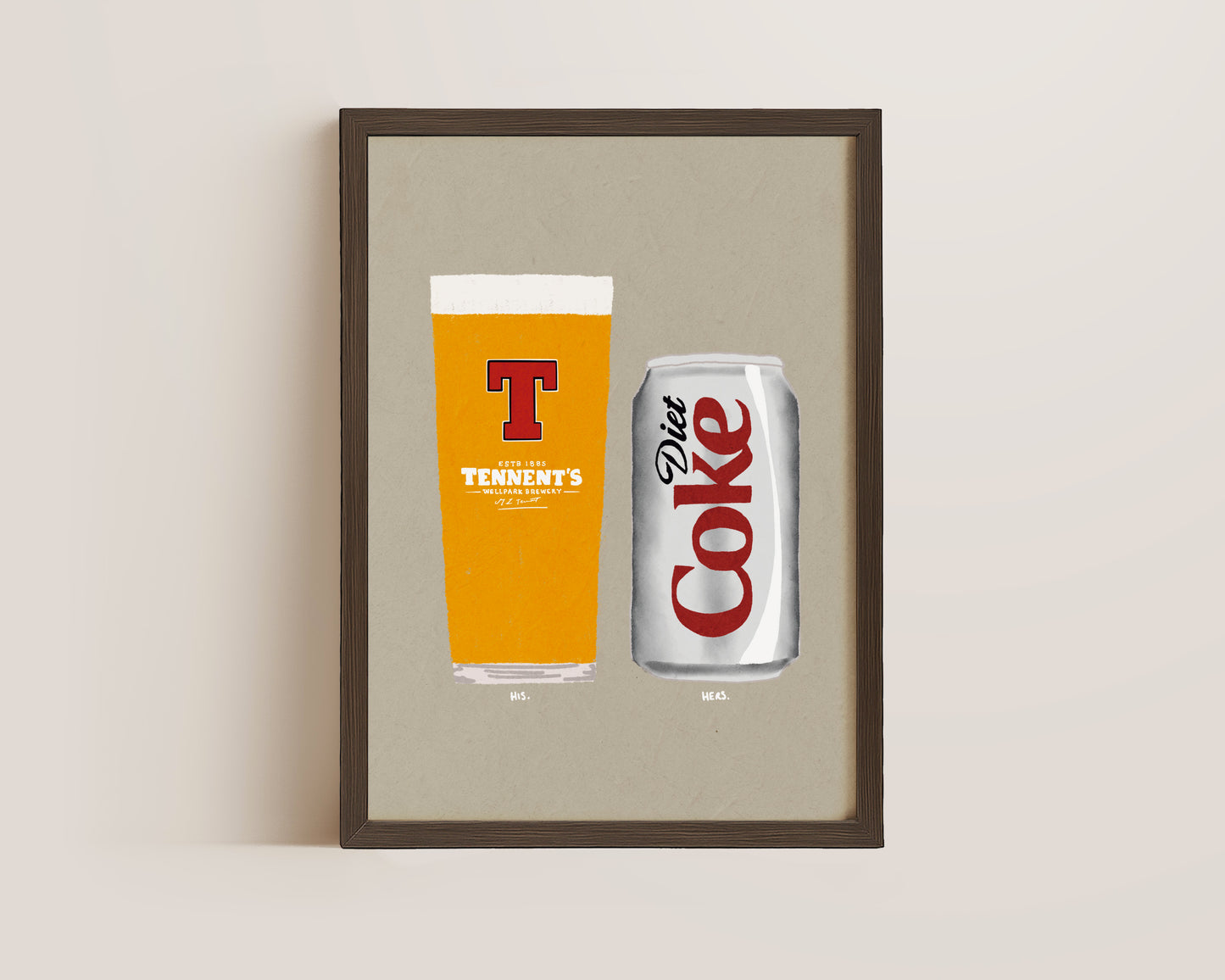 Tennents & Diet Coke Print