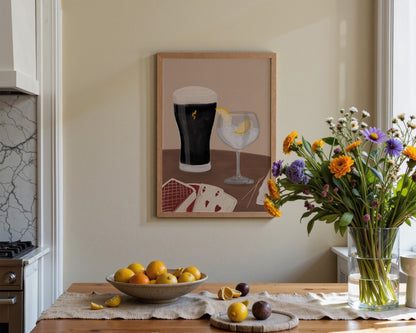 Black Stout & G&T Date Night Print