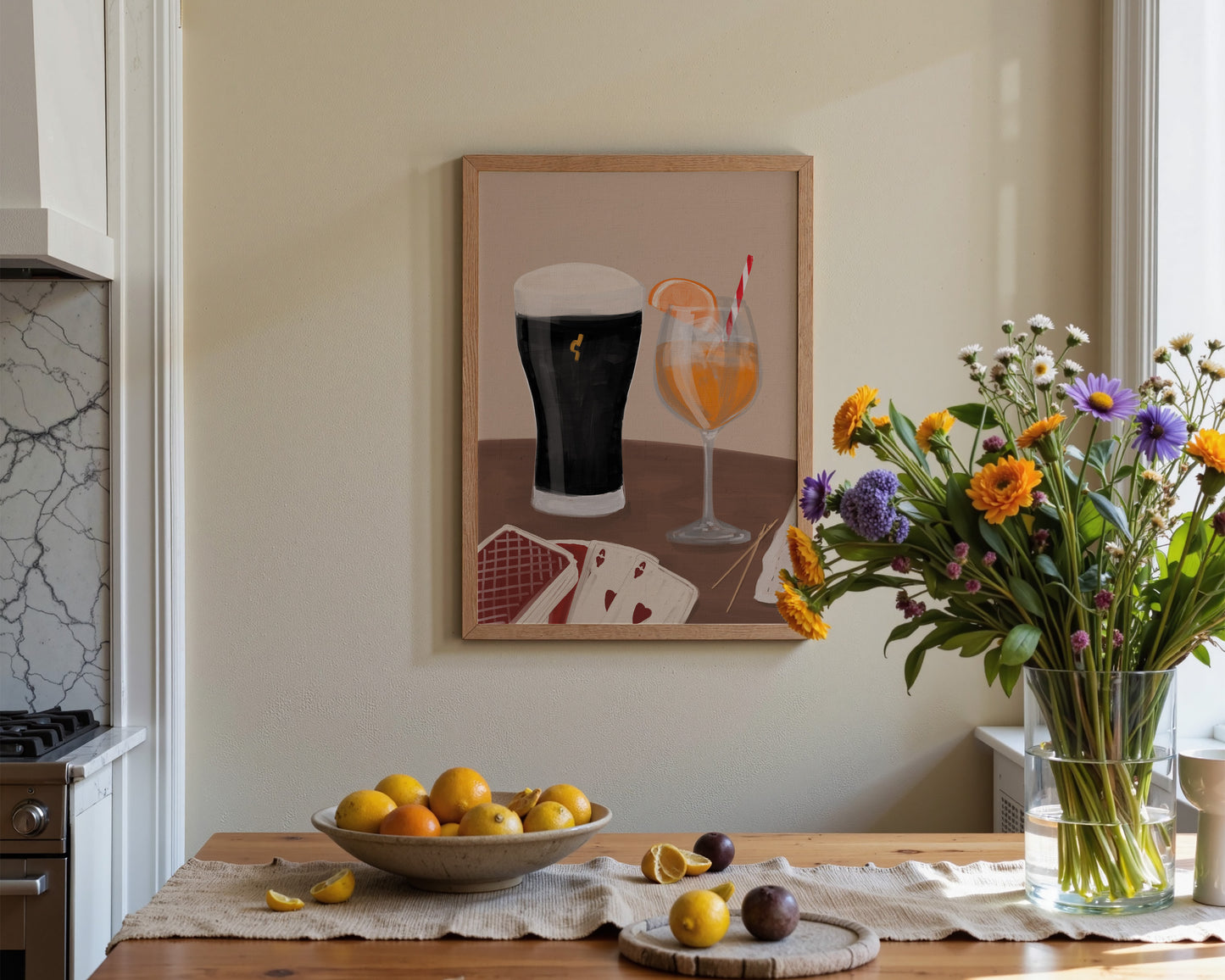Black Stout & Orange Spritz Date Night Print