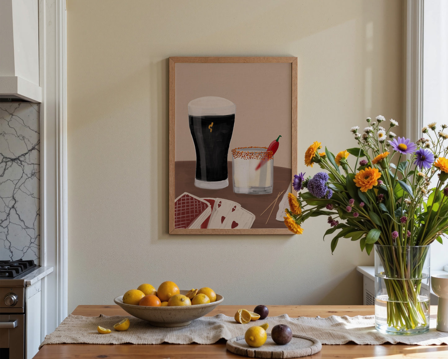 Black Stout & Spicy Margarita Date Night Print