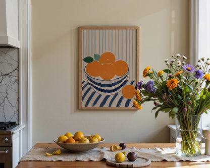 Bowl Of Oranges Print