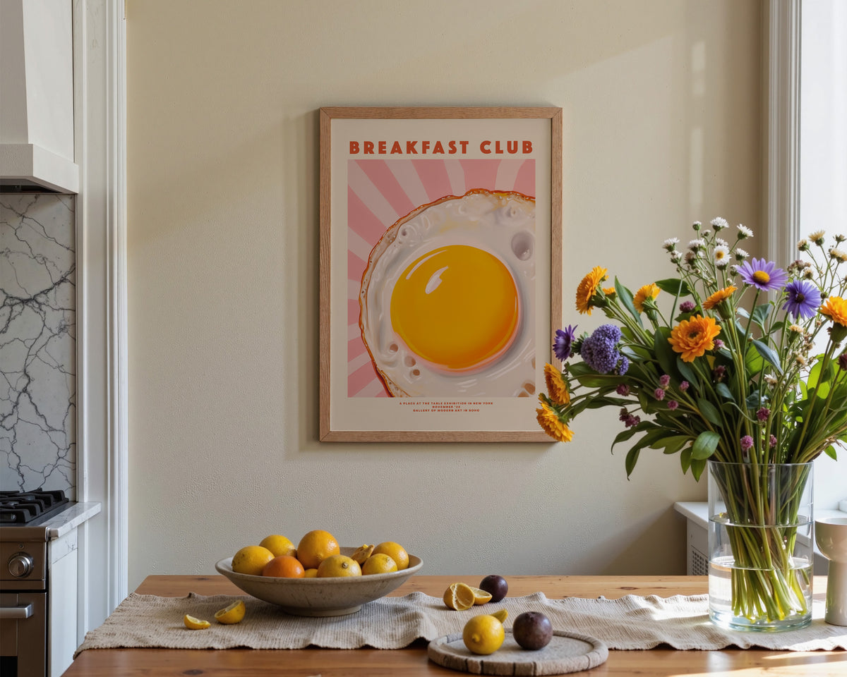 Breakfast Club Egg Print