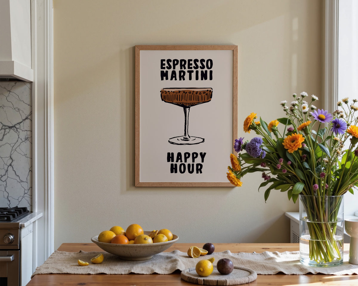 Espresso Martini Happy Hour Print