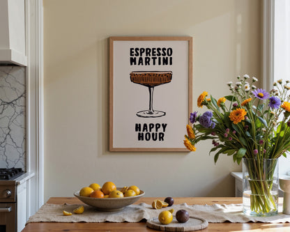 Espresso Martini Happy Hour Print