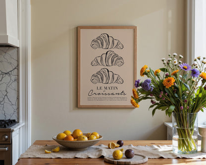 Le Matin Croissant Print