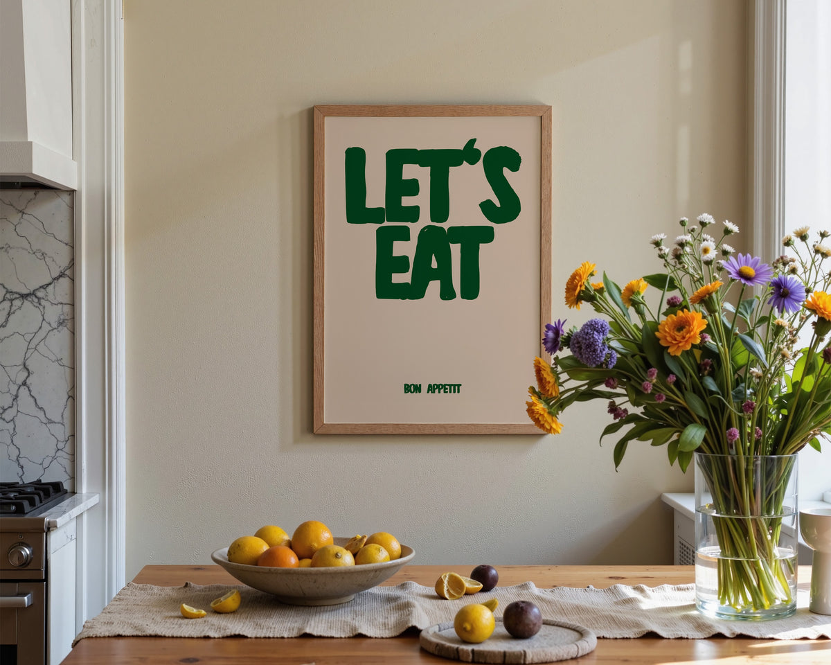 Let's Eat Green Print