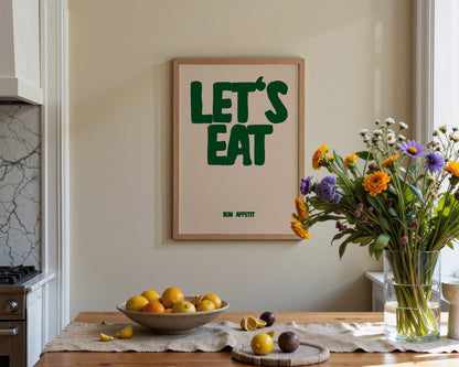 Let's Eat Green Print