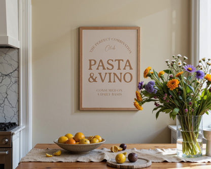 Pasta & Vino Print