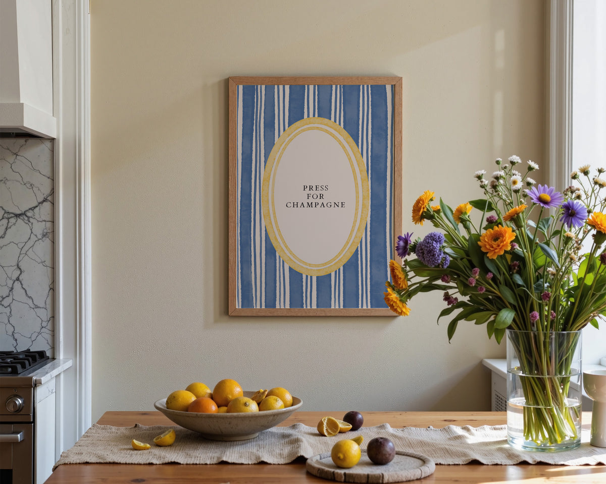 Press For Champagne Print