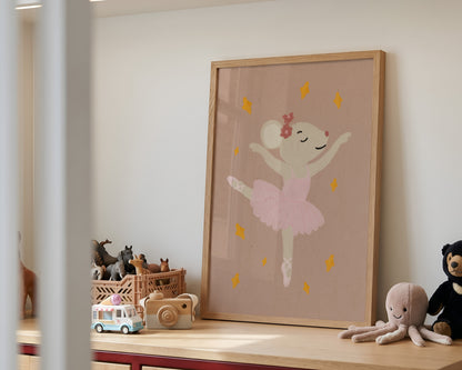 Ballerina Mouse Print