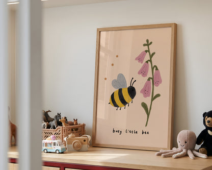 Busy Little Bee Print