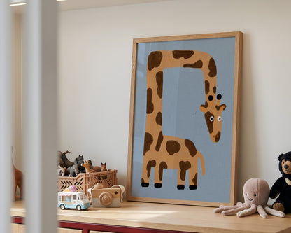 Crooked Giraffe Print