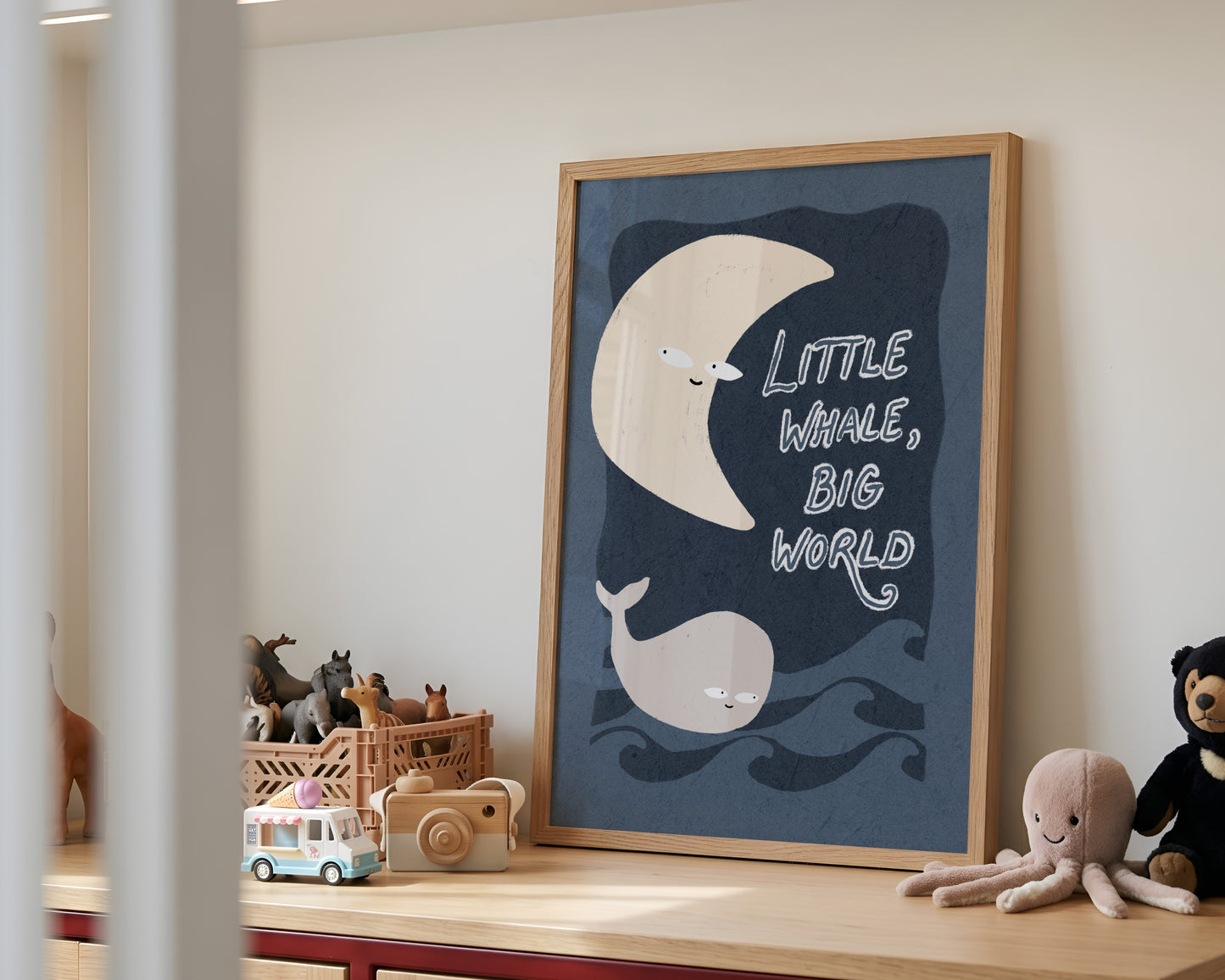 Little Whale Big World Print