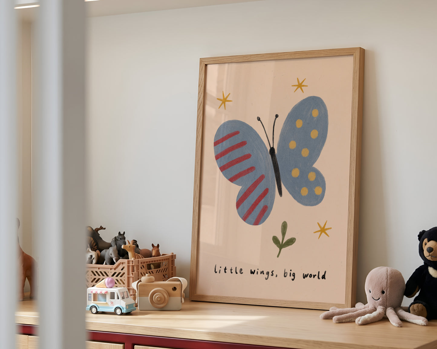 Little Wings Big World Print