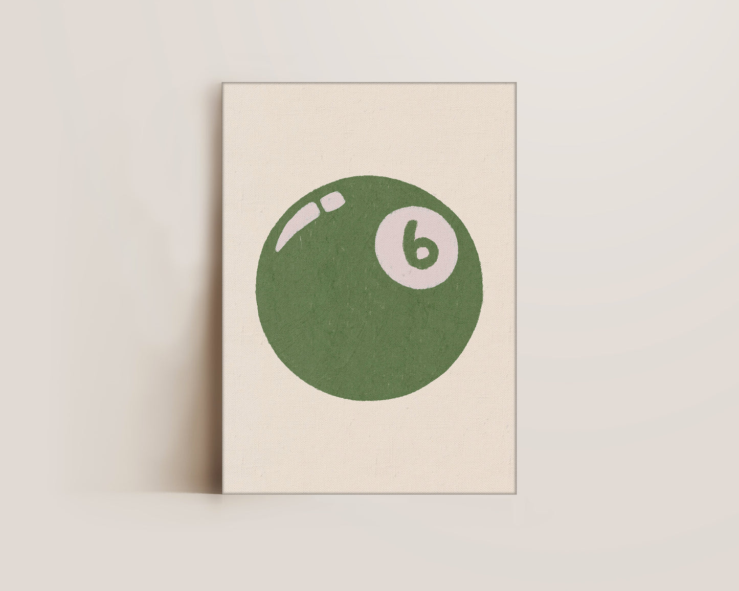6 Ball Green Canvas