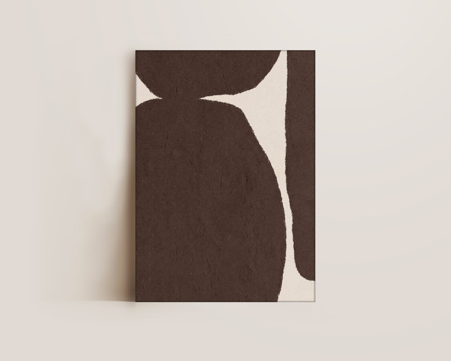 Brown Shapes Canvas