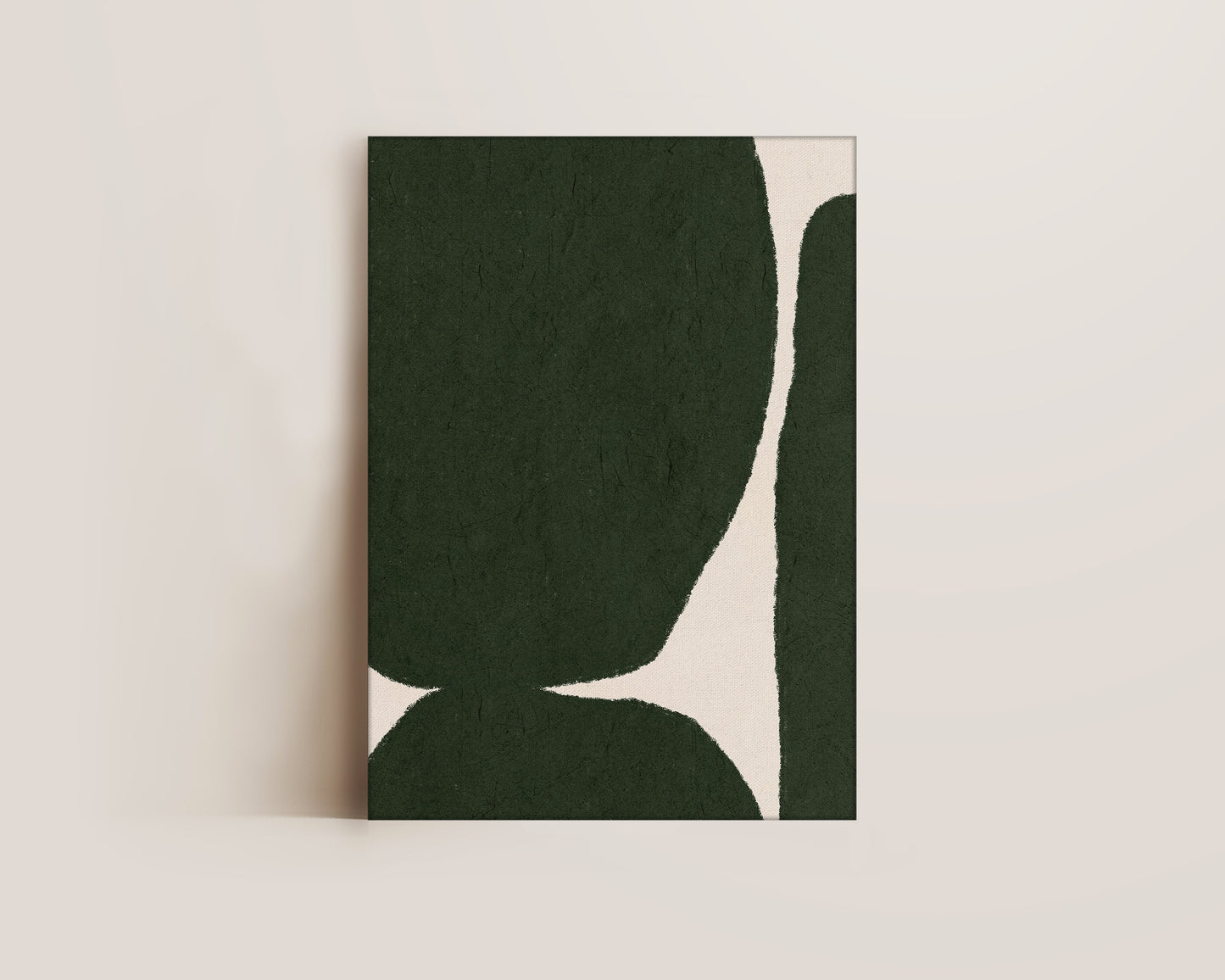 Green Shapes Canvas