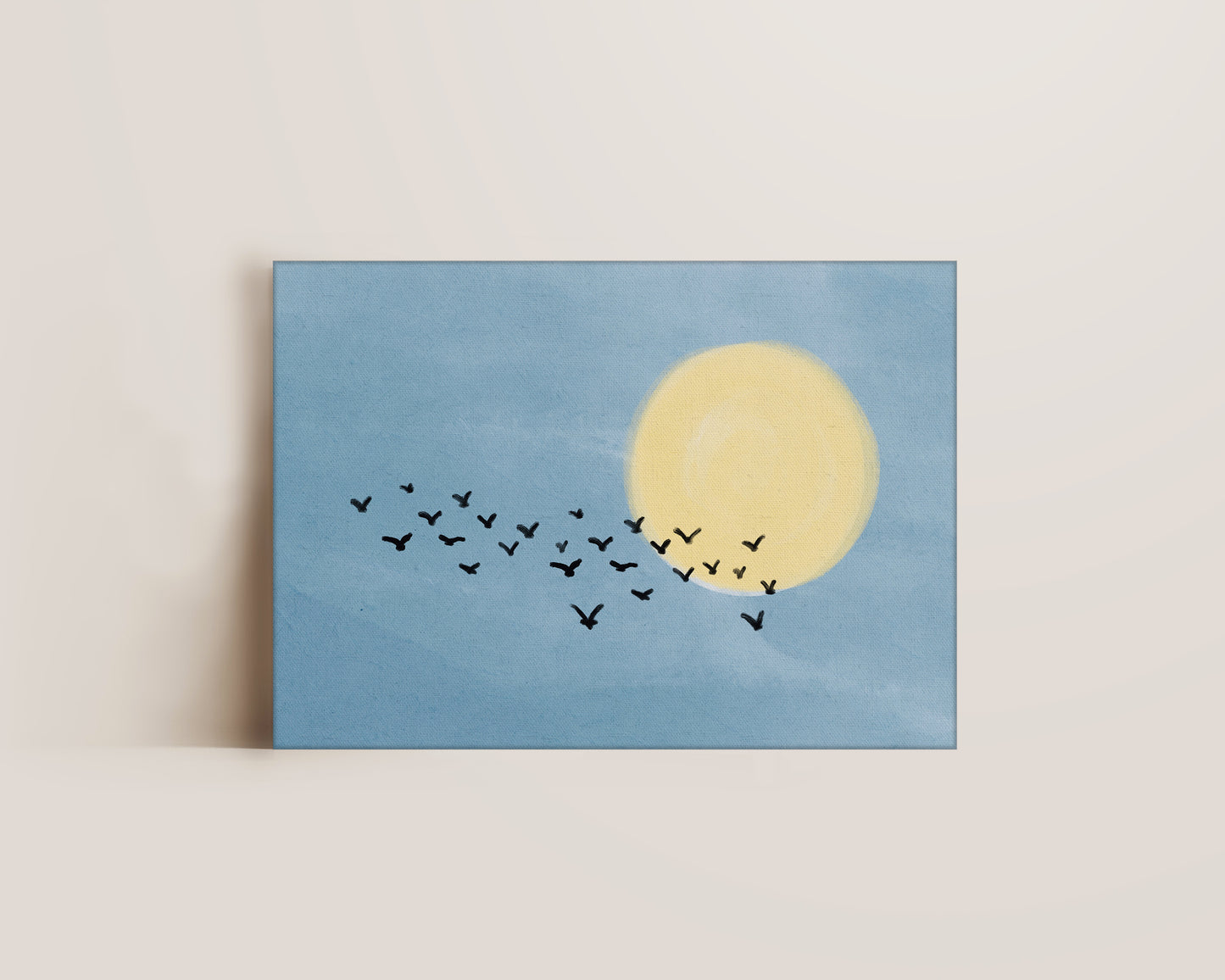 Birds Flocking Canvas