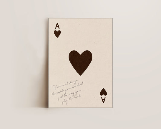Cards You Are Dealt Canvas