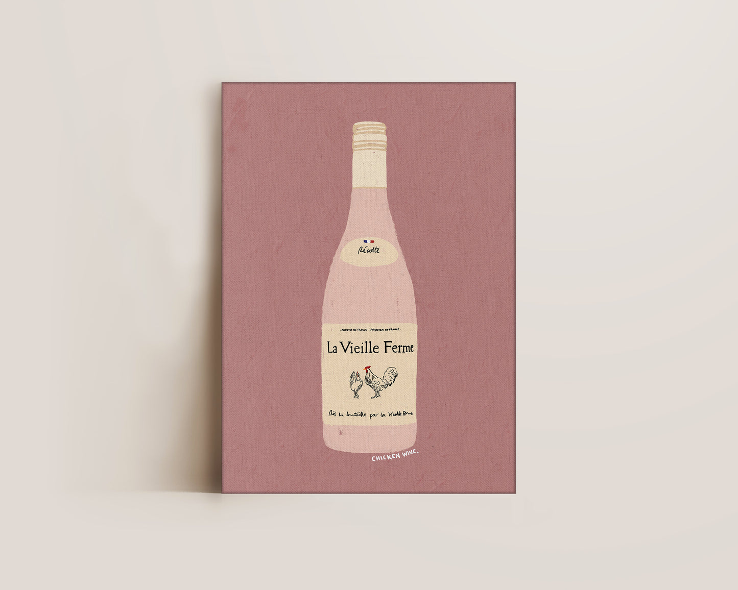 Chicken Wine Canvas