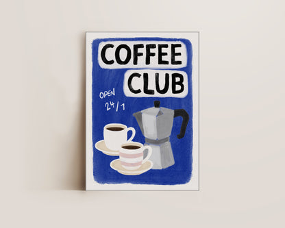 Coffee Club 24/7 Blue Canvas