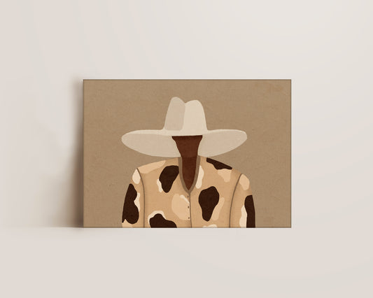 Cow Print Chic Canvas