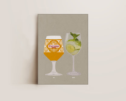 Cruzcampo & Hugo Spritz Canvas