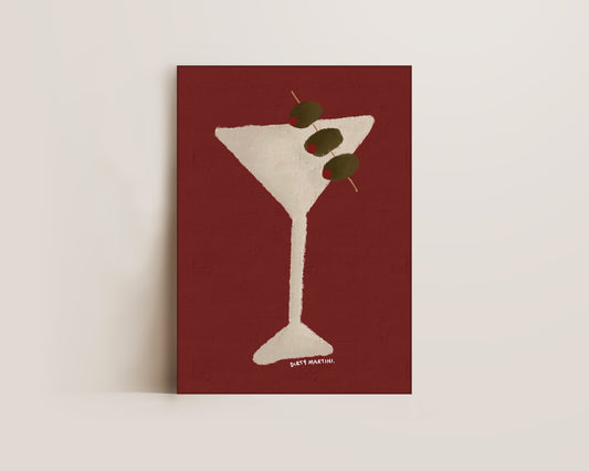 Dirty Martini Oil Canvas