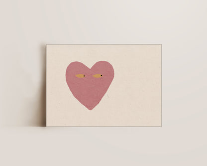 Dusty Pink Side Eye Canvas