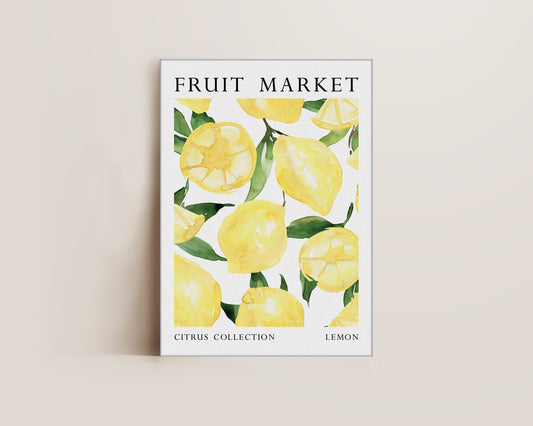 Fruit Market Lemon Canvas