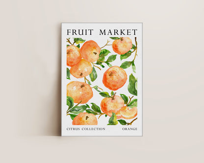 Fruit Market Orange Canvas