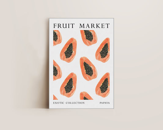 Fruit Market Papaya Canvas