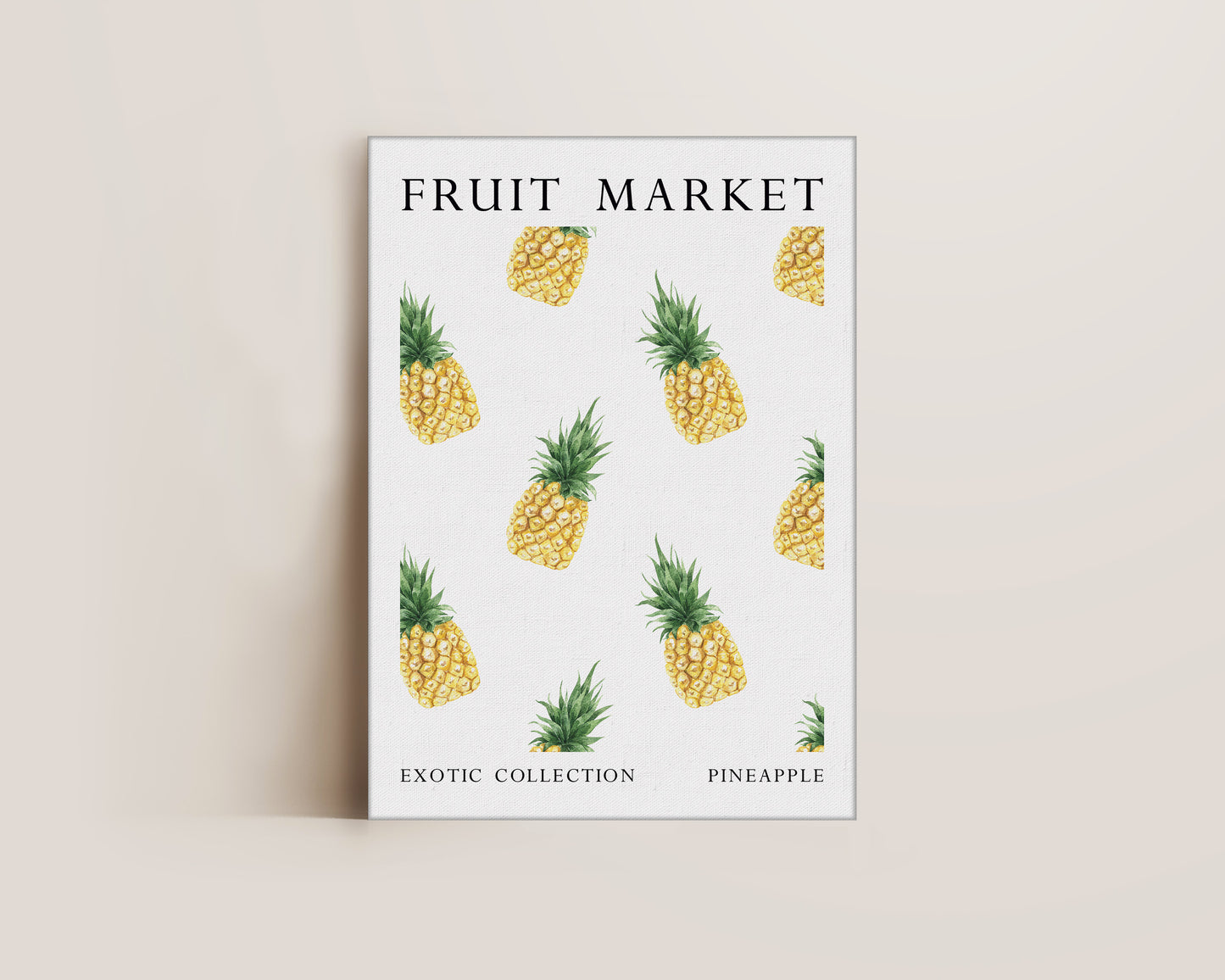 Fruit Market Pineapple Canvas
